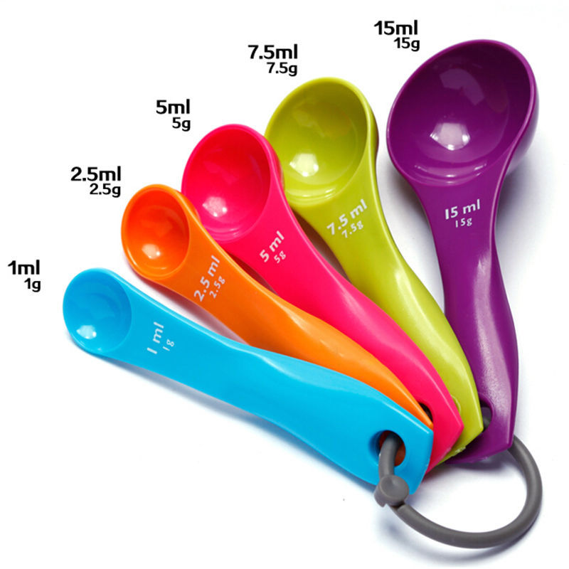 5Pcs Salt Oil Spoon Lovely Kit - Kitchen Appliances Combo avaliação e preço