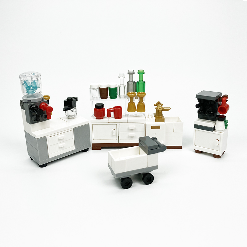 MOC block creative toys kitche - Kitchen Appliances Toys avaliação e preço