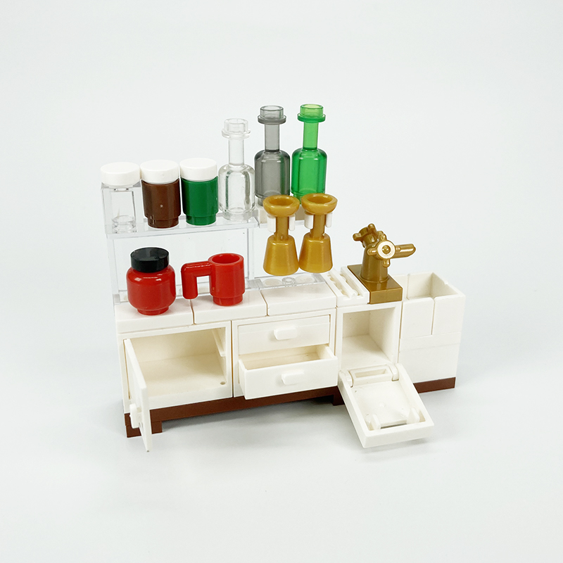 MOC block creative toys kitche - Kitchen Appliances Toys avaliação e preço