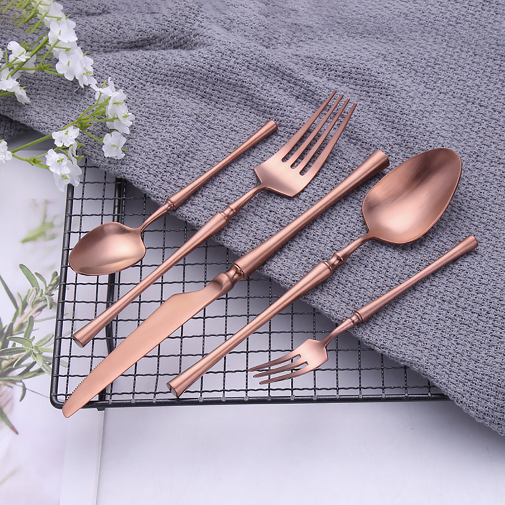 5 Pieces Knife Fork Spoon Set  - Kitchen Appliances Combo avaliação e preço