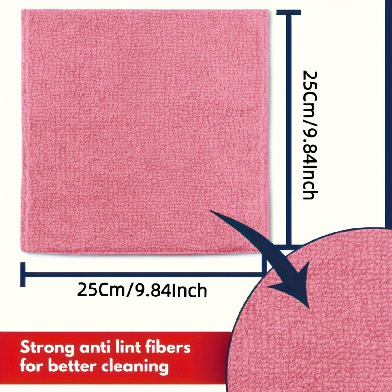 1-50Pcs Light Pink Microfiber  - Kitchen Appliances Usa avaliação e preço