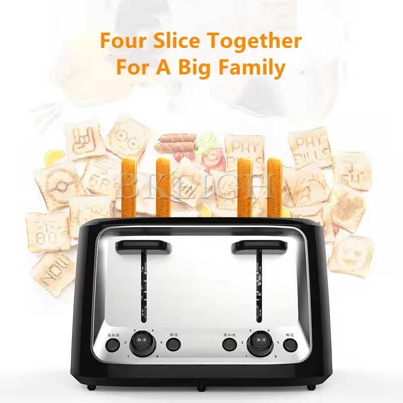 4-Piece Pop-Up Toaster Multifu - Kitchen Appliances Youtube avaliação e preço