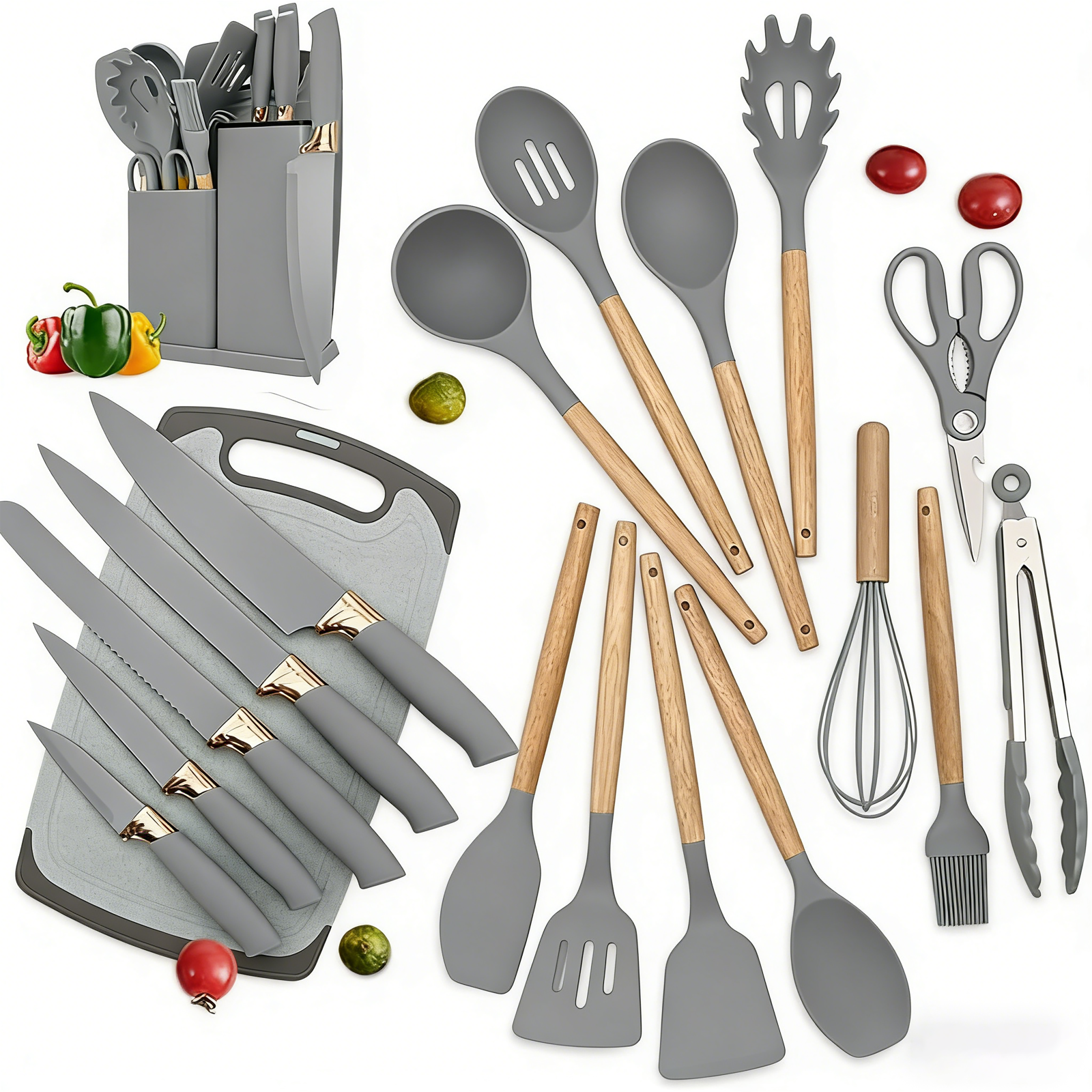 19-in-1 Kitchen Knife & Silico - Kitchen Appliances Combo avaliação e preço