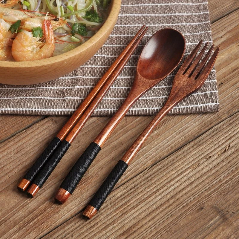 Wooden Travel Utensil Set Spoo - Kitchen Appliances Combo avaliação e preço