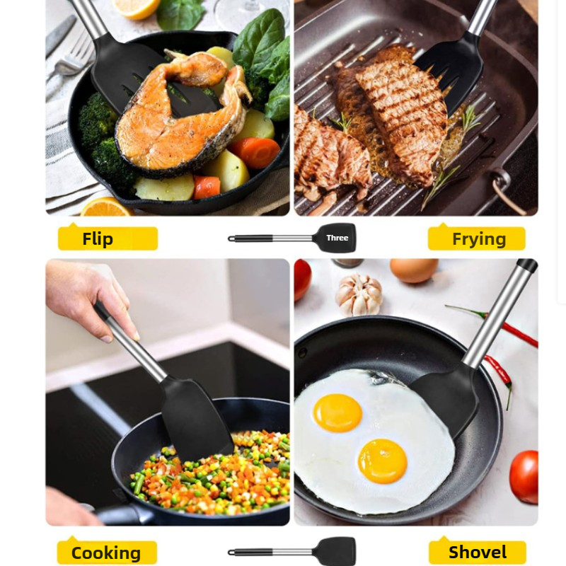1/2Pcs Silicone Spatula Set He - Kitchen Appliances Combo avaliação e preço